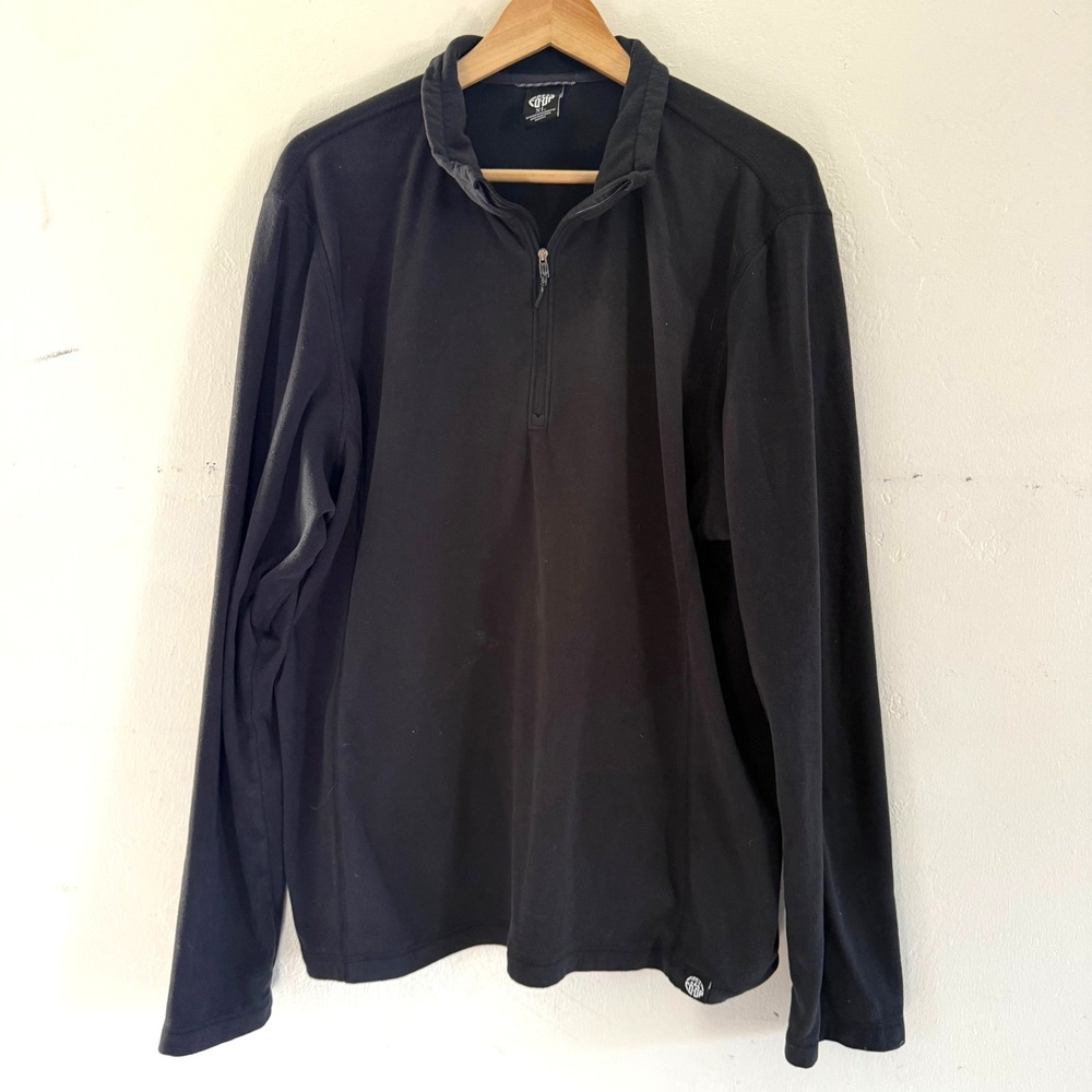 REI Co-op Mens‎ Black Fleece 1/4 Zip Pullover Long Sleeve XL